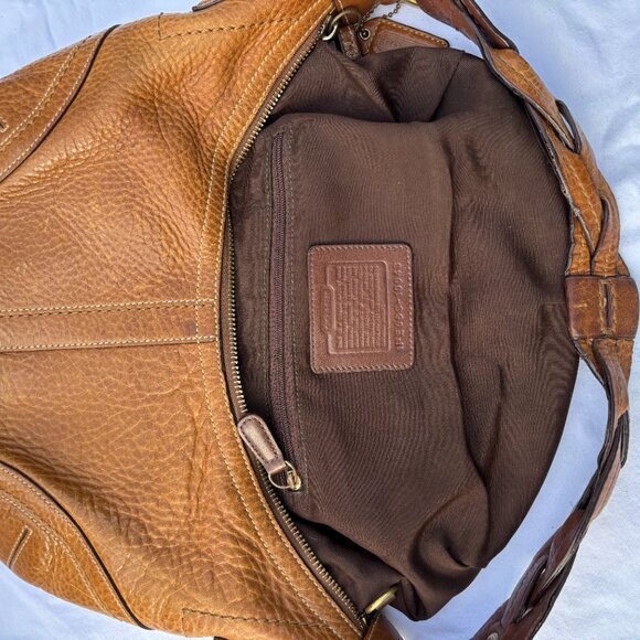 Coach Brown Leather Hobo Shoulder Bag #10043 - Picture 9 of 10